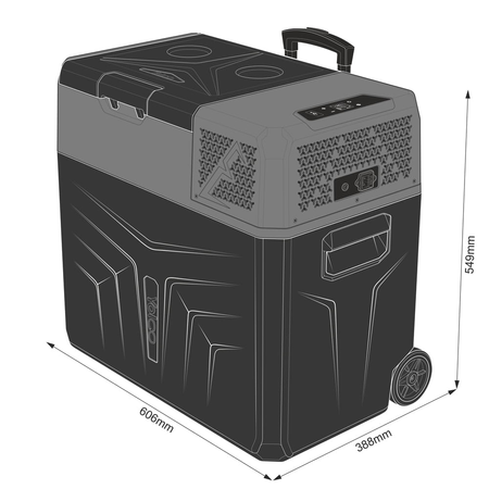 Lodówka przenośna kompresorowa Yolco BCX50 Carbon