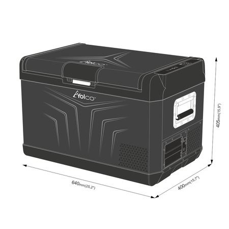Lodówka przenośna kompresorowa Yolco GCX37 Black