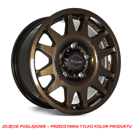 Felga aluminiowa Evo Corse DakarSuperZero 8.5x17" do off-roadu i rajdów terenowych - brązowa z połyskiem - Toyota