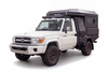 AluBlack Platforma ładunkowa ze skrzyniami do przechowywania do Toyota Land Cruiser 79 z pojedynczą kabiną, zestaw do Alu-Cab ModCAP