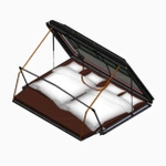 Namiot dachowy Alu-Cab ModCAP Family Roof z zaczepami do zadaszenia Alu-Cab Shadow Awning LHS