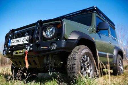 Zderzak przedni z bullbarem demontowanym Fabryka4X4 – Suzuki Jimny IV 1.5 benzyna