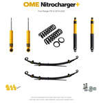Zestaw zawieszenia OME Nitrocharger+ – Ford Ranger PX III 2019–2022, 30/40 mm, średnie obciążenie tyłu, standardowe tłumienie przodu, mocniejsze tłumienie tyłu