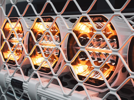 Okrągła lampa LED Lazer Lamps Sentinel 9″ Highline Gen2 Beacon — biała