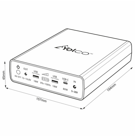 Bateria zewnętrzna do lodówek przenośnych Yolco RSX6