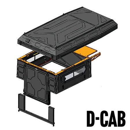 Panele wypełniające Alu-Cab MODCAP Family Roof – Double Cab