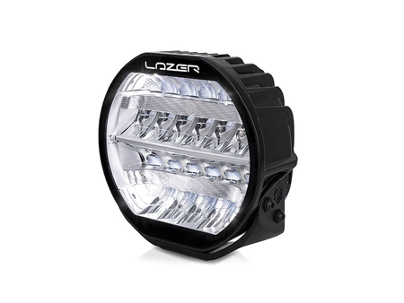 Okrągła lampa LED Lazer Lamps Sentinel 9″ Chrome — chromowane wnętrze, ze światłem pozycyjnym