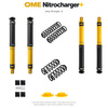 Zestaw zawieszenia OME Nitrocharger+ – Jeep Wrangler JL 4-drzwiowy 2.2 Diesel, 50 mm, pod sam zderzak, stałe 150 kg z tyłu, mocniejsze tłumienie przodu, mocniejsze tłumienie tyłu