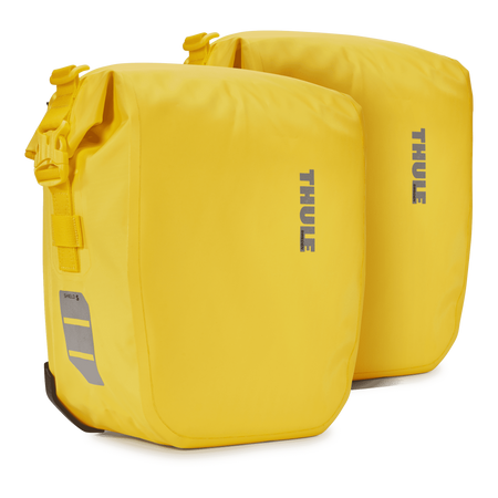 Sakwy rowerowe Thule Shield 2 × 13 l – żółte