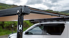 Markiza boczna ARB 2 x 2,5 m z oświetleniem LED, czarna aluminiowa obudowa