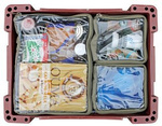 Zestaw organizerów do skrzynki Camp Cover Ammo Pouch — 2 x 1/4 + 1 x 1/2 — kolor khaki