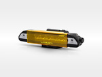 Osłona soczewki Lazer Lamps Linear — bursztynowa, Snap-fit