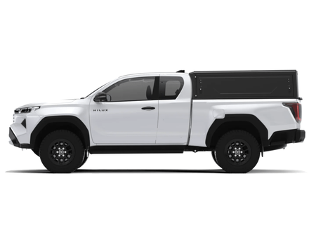 Hardtop Alu-Cab Contour – Toyota Hilux Travo 2026+ Extra Cab, bez okien bocznych