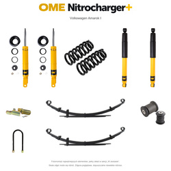 Zestaw zawieszenia OME Nitrocharger+ – Amarok I, V6 bez dodatkowego obciążenia przodu / 4-cyl. z wyposażeniem, stałe 400 kg z tyłu