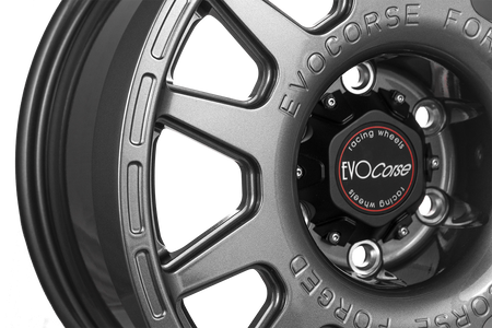 Felga aluminiowa Evo Corse DakarForged 8.5x17" do off-roadu i rajdów terenowych - antracytowa - Toyota