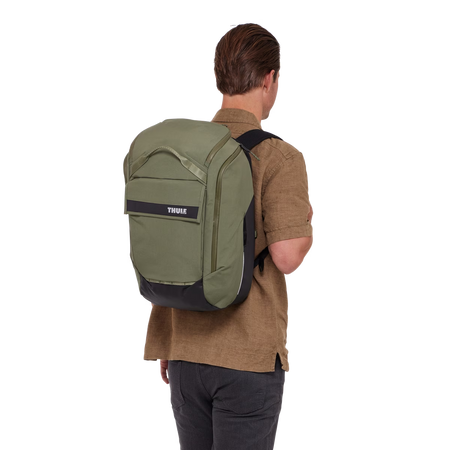Hybrydowa sakwa rowerowa i plecak Thule Paramount 26L - zielona soft green