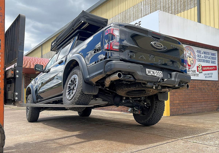Zbiornik paliwa Long Ranger 140L Ford Ranger Raptor (2022- ) Benzyna – stalowy zamiennik głównego zbiornika – TR98