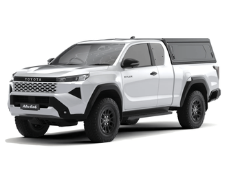 Hardtop Alu-Cab Contour – Toyota Hilux Travo 2026+ Extra Cab, bez okien bocznych