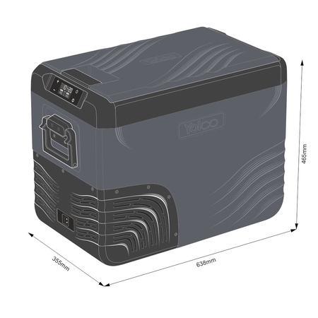 Lodówka przenośna kompresorowa Yolco KX40 Carbon