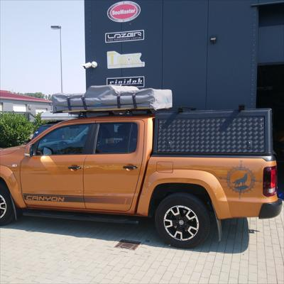 Zabudowa Alu-Cab Hardtop Canopy "Adventure" Volkswagen Amarok (2010 - 2022) D/Cab - Blacha Czarna, Ryflowana