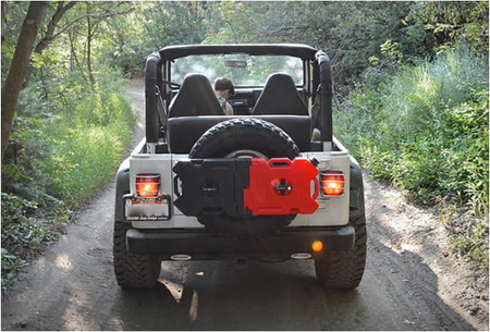 Mocowanie Rotopax do koła zapasowego Jeep Wrangler
