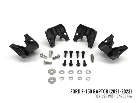 Zestaw lamp LED do grilla Lazer Lamps 2 × Carbon-6 Spot — Ford F-150 Raptor (2021–2023)