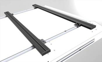 Belki nośne Alu-Cab 1450 mm – czarne, 2 szt., bez stóp