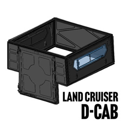 Moduł bazowy z oknami Alu-Cab ModCAP Double Cab do Toyota Land Cruiser 79