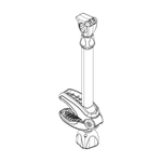 Środkowe ramię mocujące rower Thule – część 1500052625
