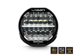 Okrągła lampa LED Lazer Lamps Sentinel 9″ Elite Gen2 — czarna, ze światłem pozycyjnym