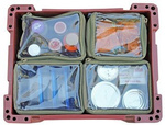Zestaw organizerów do skrzynki Camp Cover Ammo Pouch — 4 x 1/4 — kolor khaki