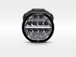Okrągła lampa LED Lazer Lamps Sentinel 7″ Elite — czarna, ze światłem pozycyjnym, odwrócona optyka