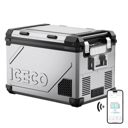 Lodówka kompresorowa ICECO APL55 55 l 12/24 V Dual Zone – srebrna