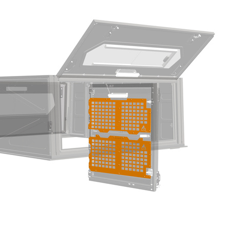 Zestaw płyt Molle na tylne drzwi Alu-Cab ModCAP & Camper FSS 5.5' / FSL 6.5'