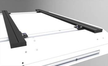 Belki nośne Alu-Cab 1450 mm – czarne, 2 szt., bez stóp