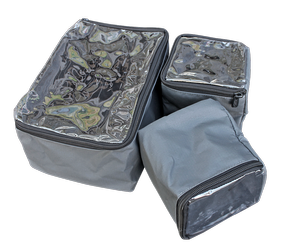 Zestaw organizerów do skrzynki Camp Cover Ammo Pouch — 2 x 1/4 + 1 x 1/2 — kolor grafitowy