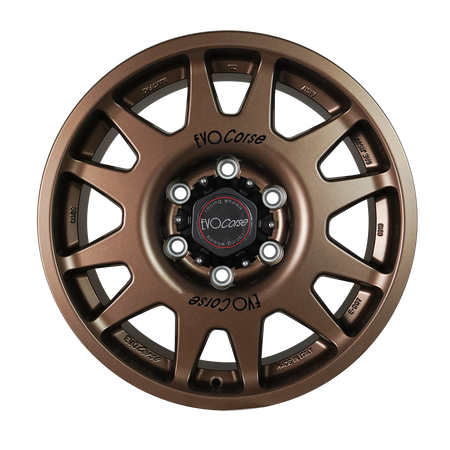 Felga aluminiowa Evo Corse DakarZero 8x17" do off-roadu i rajdów terenowych - brązowa matowa - Toyota