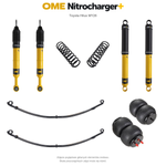 Zawieszenie OME Nitrocharger+ Toyota Hilux Travo MY26 20/50 mm – średnie obciążenie tyłu, bez osprzętu lub lekki zderzak, paraboliczne + poduszki