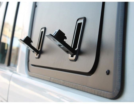 Lewe okno uchylne Front Runner Gullwing aluminium do Toyota Land Cruiser 76 – GWTL003