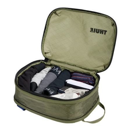 Półprzezroczysty pokrowiec Thule Compression Packing Cube - miękka zieleń, mały