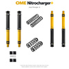 Zestaw zawieszenia OME Nitrocharger+ – Jeep Wrangler JL 4-drzwiowy 2.2 Diesel, 50 mm, przód z cięższym osprzętem, stałe 150 kg z tyłu, mocniejsze tłumienie tyłu