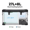 Lodówka kompresorowa ICECO APL35 35 l 12/24 V Dual Zone – czarna