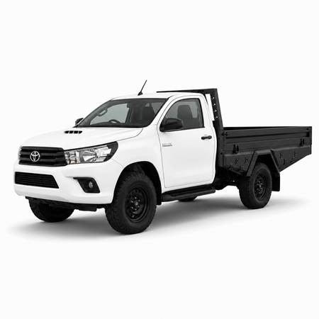 AluBlack Platforma ładunkowa z opuszczanymi burtami do Toyota Hilux 2016+ z pojedynczą kabiną