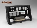 Szafka boczna Alu-Cab 730 x 750 z zestawem kuchennym do Land Cruisera