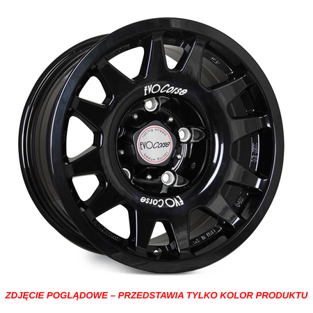 Felga aluminiowa Evo Corse DakarSuperZero 8.5x17" do off-roadu i rajdów terenowych - czarna z połyskiem - Lexus, Toyota