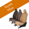 Pokrowce na siedzenia Escape Gear Toyota Hilux 2.8 Double Cab (2016–2021) – przednie siedzenia, kolor węglowy / Charcoal