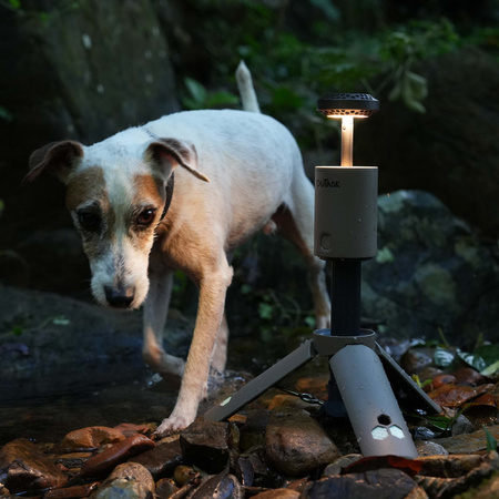 Teleskopowa lampa kempingowa LED OuTask TD-1 500 lm – brązowa (Tactical Earth)