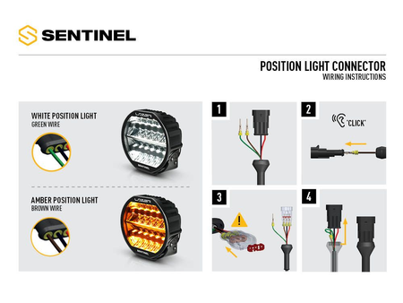 Okrągła lampa LED Lazer Sentinel 9” Elite Gen2 - czarna