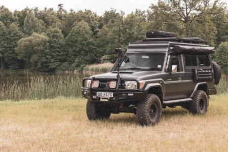 Dach otwierany Alu-Cab "Hercules G2" do Toyota Land Cruiser 75 & 78 - czarny