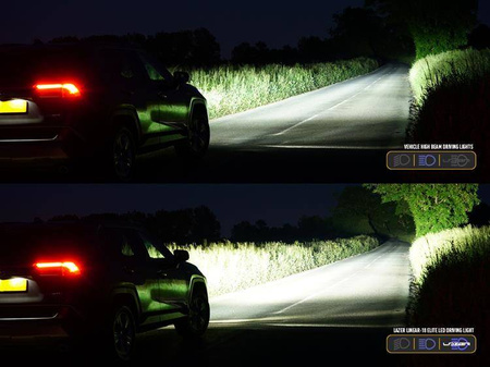Zestaw lamp LED do grilla Lazer Lamps 1 × Linear-18 — Toyota RAV4 Hybrid (2019+)